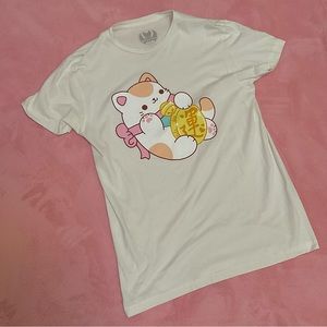HOT TOPIC Kawaii lucky cat s/s tee
